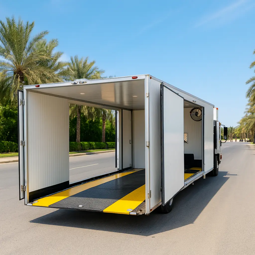 سطحه مغلقة لنقل السيارات - حماية كاملة - نقل سيارات فارهة