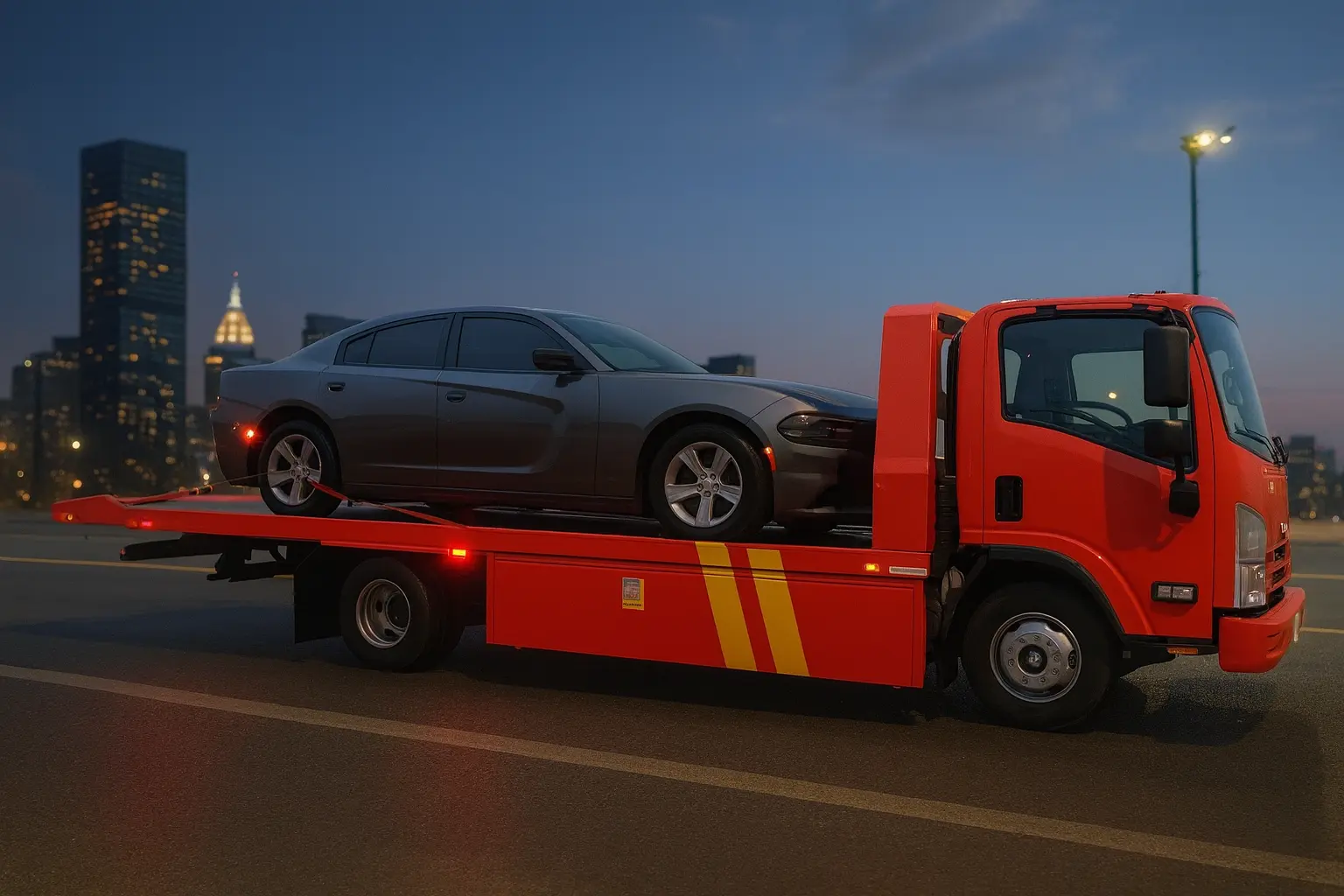 سطحه لنقل السيارات الصغيرة - شحن سيارات اقتصادي - سطحه من دبي للرياض